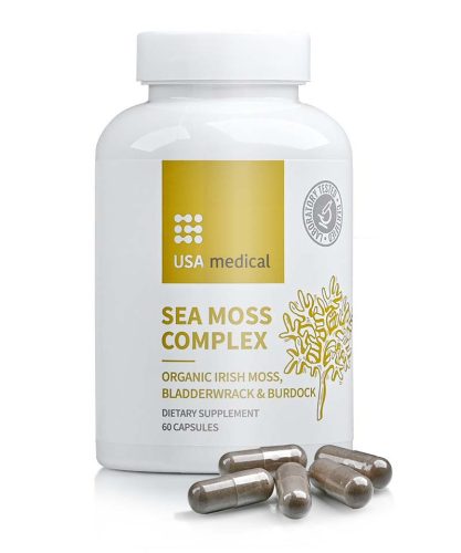 Usa Medical Sea Moss Organikus moszatok bojtorjángyökérrel 60 db
