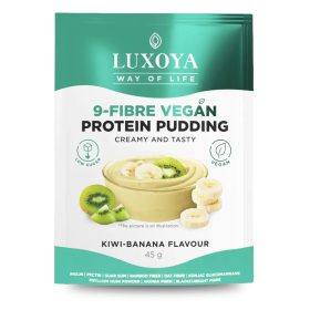   Luxoya Vegan fehérjét tartalmazó rostpuding 9 féle rosttal 45g - Kivi-Banán ízű
