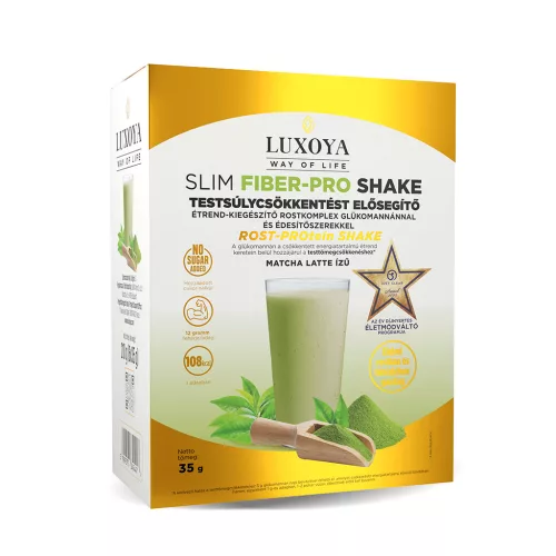 Luxoya Slim Fiber-Pro Shake 6x35 g - Matcha Latte