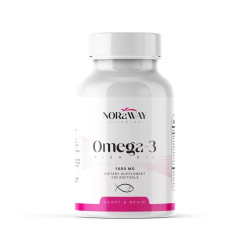 Noraway Omega-3 halolaj 1000 mg lágyzselatin kapszula 120 db