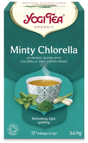 Yogi bio Mentás tea Chlorellával 17 x 2g