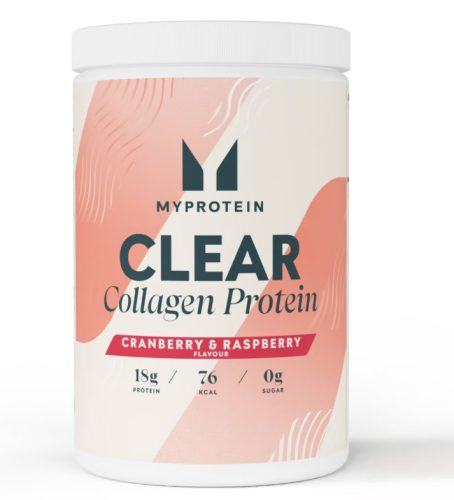 Myprotein Clear Collagen kollagén por vörösáfonya, málna 650 g