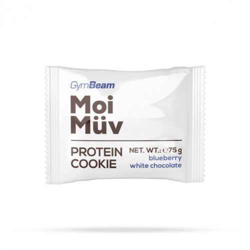 GymBeam MoiMüv Protein Cookie 75 g - áfonya-fehércsoki