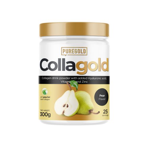 Pure Gold CollaGold Marha és Hal kollagén italpor hialuronsavval - Körte 300g