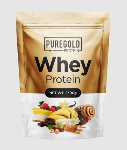Pure Gold Whey Protein fehérjepor - Eper milkshake 2,3 kg