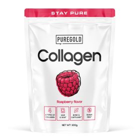 Pure Gold Collagen marha kollagén italpor - Málnás 300g