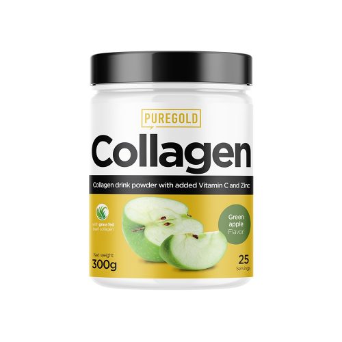 Pure Gold Collagen marha kollagén italpor - Zöldalmás 300g