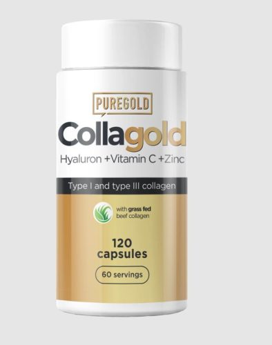 Pure Gold CollaGold Marha és Hal kollagén kapszula hialuronsavval 120 db