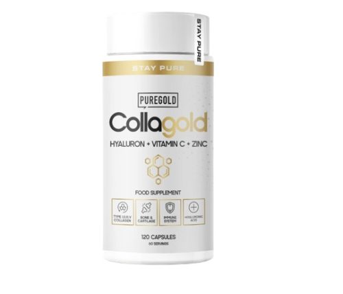 Pure Gold CollaGold Marha és Hal kollagén kapszula hialuronsavval 120 db
