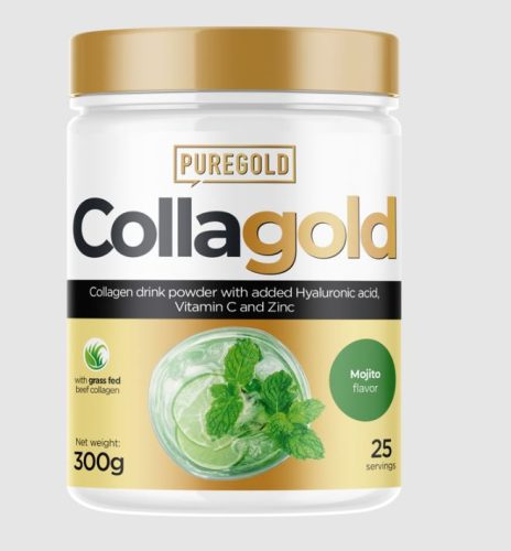 Pure Gold CollaGold Marha és Hal kollagén italpor hialuronsavval - Mojito 300g