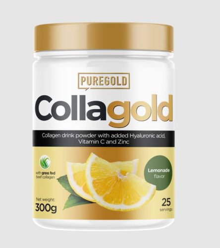 Pure Gold CollaGold Marha és Hal kollagén italpor hialuronsavval - Limonádés 300g