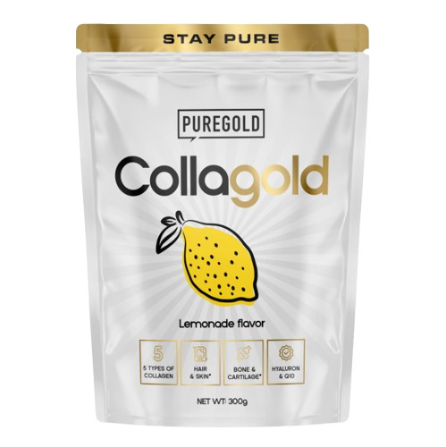 Pure Gold CollaGold Marha és Hal kollagén italpor hialuronsavval - Limonádés 300g