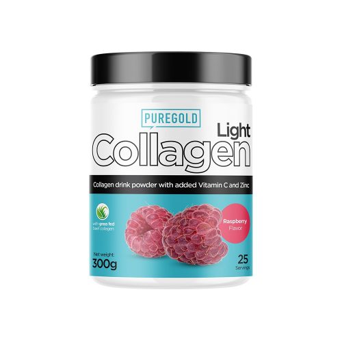 Pure Gold Collagen marha kollagén italpor - Light Raspberry 300g