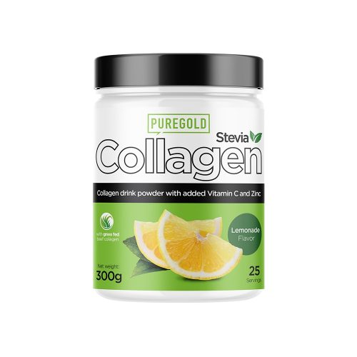 Pure Gold Collagen marha kollagén italpor - Limonádé Stevia 300g