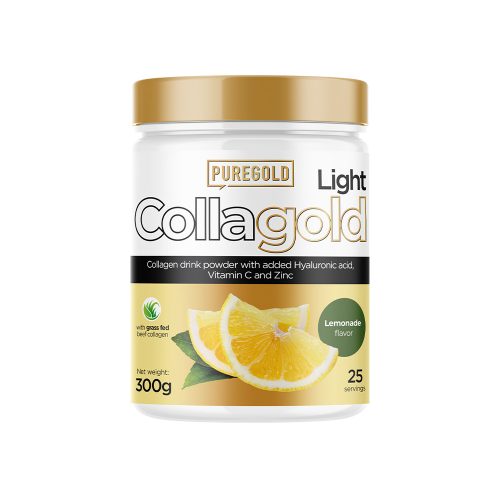 Pure Gold CollaGold Light Marha és Hal kollagén italpor hialuronsavval - Limonádé 300g