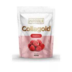   Pure Gold CollaGold Marha és Hal kollagén italpor hialuronsavval - Málnás 450g