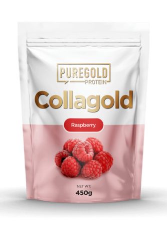 Pure Gold CollaGold Marha és Hal kollagén italpor hialuronsavval - Málnás 450g