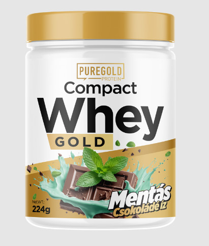 Pure Gold Compact Whey Protein fehérjepor, mentás csokoládé ízű - 224g