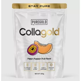   Pure Gold CollaGold Marha és Hal kollagén italpor hialuronsavval - Melon Passion Fruit 300g