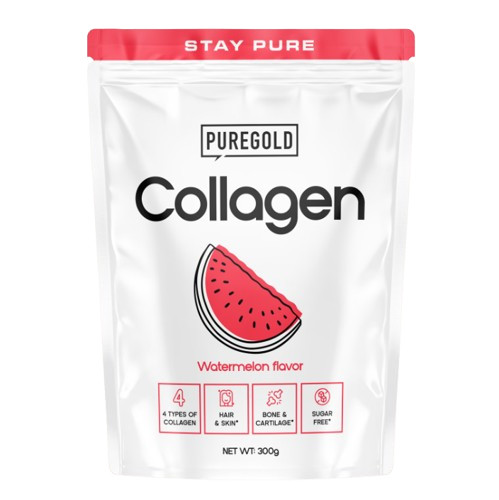 Pure Gold Collagen marha kollagén italpor - Dinnyés 300g