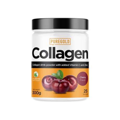 Pure Gold Collagen marha kollagén italpor - Meggyes 300g