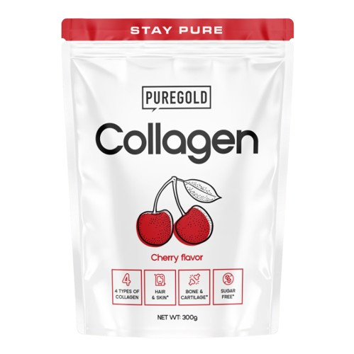 Pure Gold Collagen marha kollagén italpor - Meggyes 300g