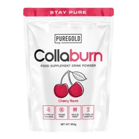 Pure Gold CollaBurn kollagén italpor 300g - cherry