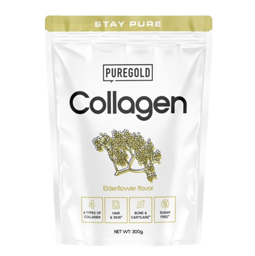 Pure Gold Collagen marha kollagén italpor - Bodza 300g
