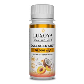   Luxoya Collagen Shot 10 000 mg folyékony kollagén 60 ml, őszibarack-kókusz