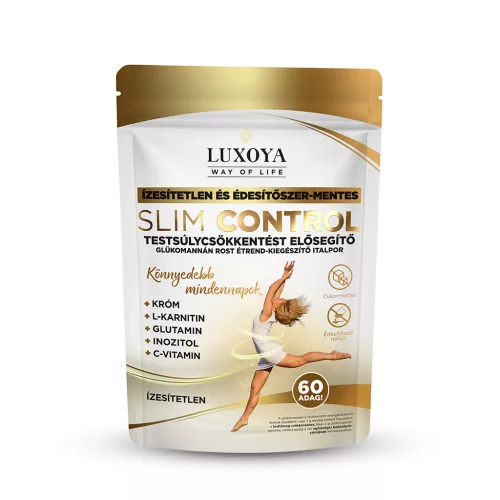 Luxoya Slim Control Testsúlycsökkentést elősegítő Glükomannán por 300 g - ízesítetlen