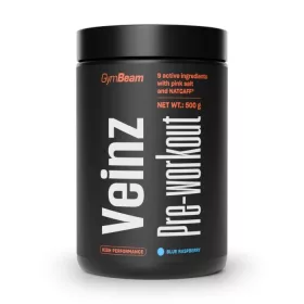 GymBeam Veinz pre-workout 500 g - kékmálna