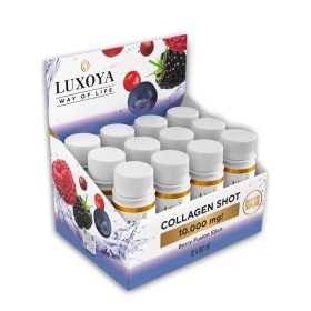   Luxoya Collagen Shot 10 000 mg folyékony kollagén 12x60 ml, erdei gyümölcs
