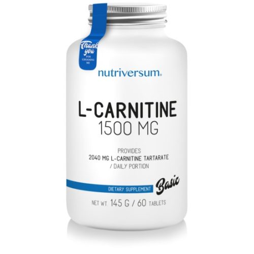Nutriversum L-Carnitine 1500 mg tabletta 60 db