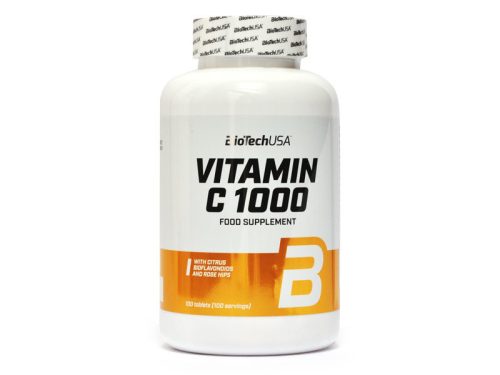 Biotech Vitamin C 1000 bioflavonoidok csipkebogyó 100 db