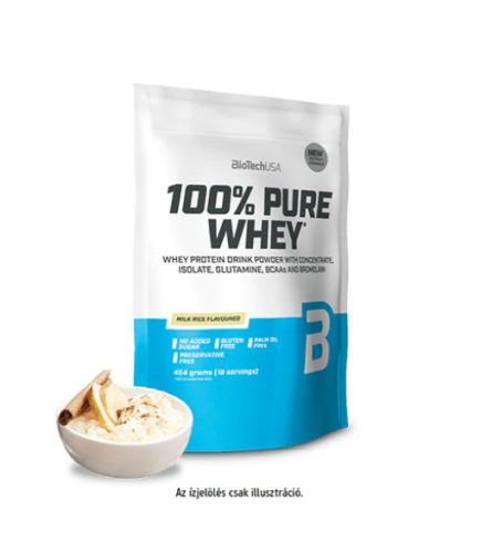 Biotech 100% Pure Whey protein 454 g tejberizs