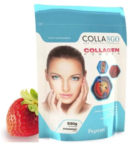 Collango Collagen POWDER kollagén por eper ízű 330g