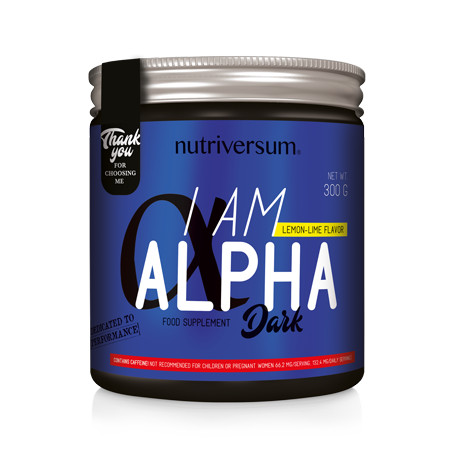 Nutriversum I am Alpha Dark étrendkiegészítő férfiaknak - 300 g - citrom-lime