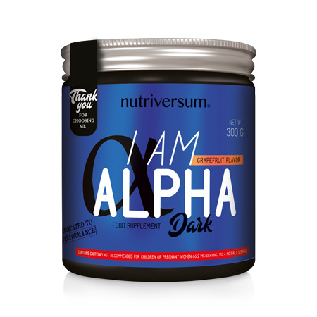 Nutriversum I am Alpha Dark étrendkiegészítő férfiaknak - 300 g - grapefruit