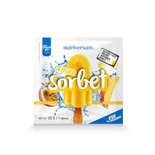 Nutriversum Amino Sorbet - Dessert - 20 g - mangó-maracuja