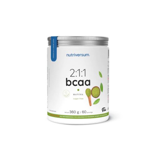 Nutriversum 2:1:1 BCAA aminosav - Flow - 360 g - sugar free matcha