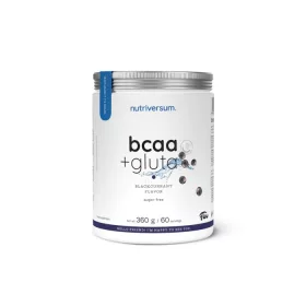   Nutriversum BCAA + GLUTA aminosav - Flow - 360 g - sugar free feketeribizli