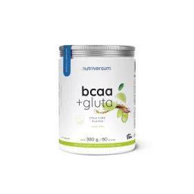   Nutriversum BCAA + GLUTA aminosav - Flow - 360 g - sugar free kóla-lime