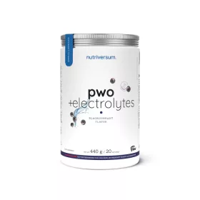 Nutriversum PWO + electrolytes - Flow - 440 g -feketeribizli