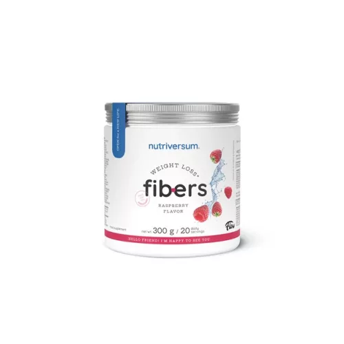 Nutriversum Flow Weight Fibers diétás rost italpor 300 g - málna