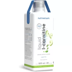   Nutriversum Flow Liquid L-Carnitine 3000 mg L-karnitin ital, zöld alma 500 ml