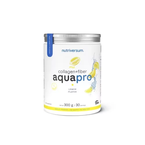 Nutriversum Flow Aquapro Collagen + Fiber 300 g - citrom