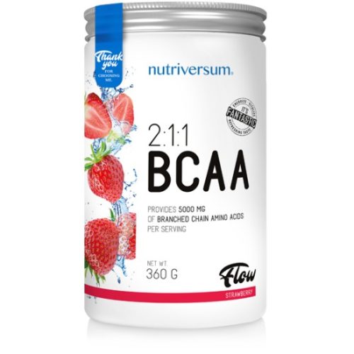 Nutriversum 2:1:1 BCAA aminosavak 360 g - eper