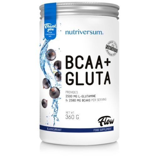 Nutriversum BCAA+Gluta - Flow - 360 g - feketeribizli