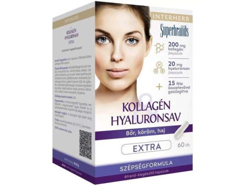 Interherb Kollagén Hyaluronsav Szépségformula 30 db