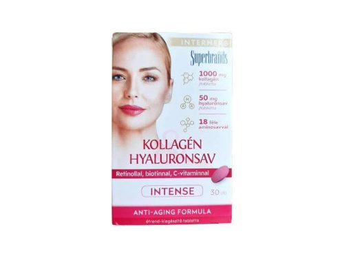 Interherb Kollagén Hyaluronsav Szépségformula Intense 30 db